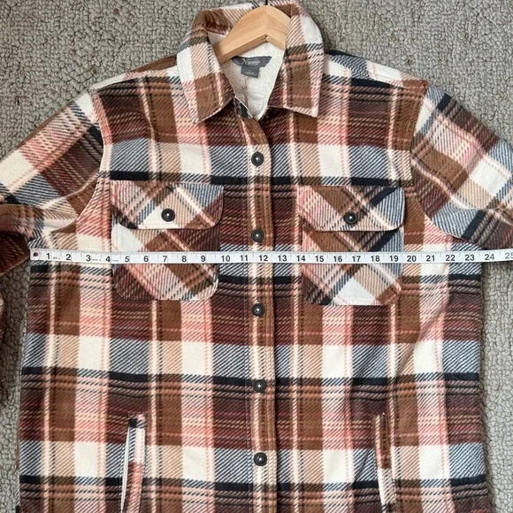 Natural Reflections Sherpa-Lined Plaid Jacket - Picture 9 of 11
